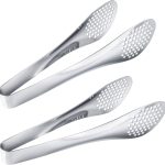 9-inch buffet tongs, 2-piece stainless steel food tongs set